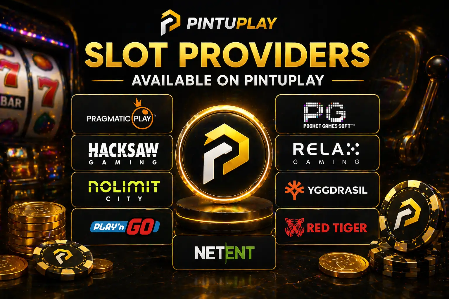 Slot providers available at Pintuplay
